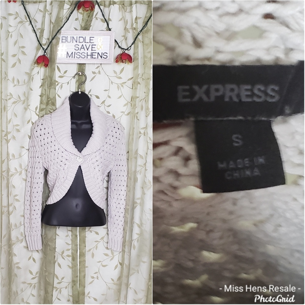 EXPRESS OPEN KNIT CROP SWEATER
